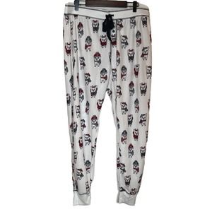 PJ Salvage Womens Pajama Lounge‎ Sleep Jogger Pants French Bulldogs Large